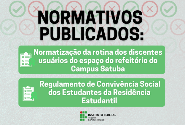 Campus Satuba normatiza funcionamento do refeitório e regulamenta convivência na Residência Estudantil