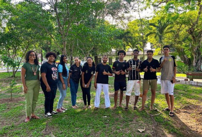 Aula inaugural do Grupo de Capoeira do Ifal Satuba