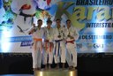 Levi conquistou a medalha de bronze nas modalidades kumitê e katá
