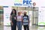 Professora Tâmara Lúcia, estudante de Tecnologia em Laticínios Michelly Andrade e técnico em agropecuária César Luís