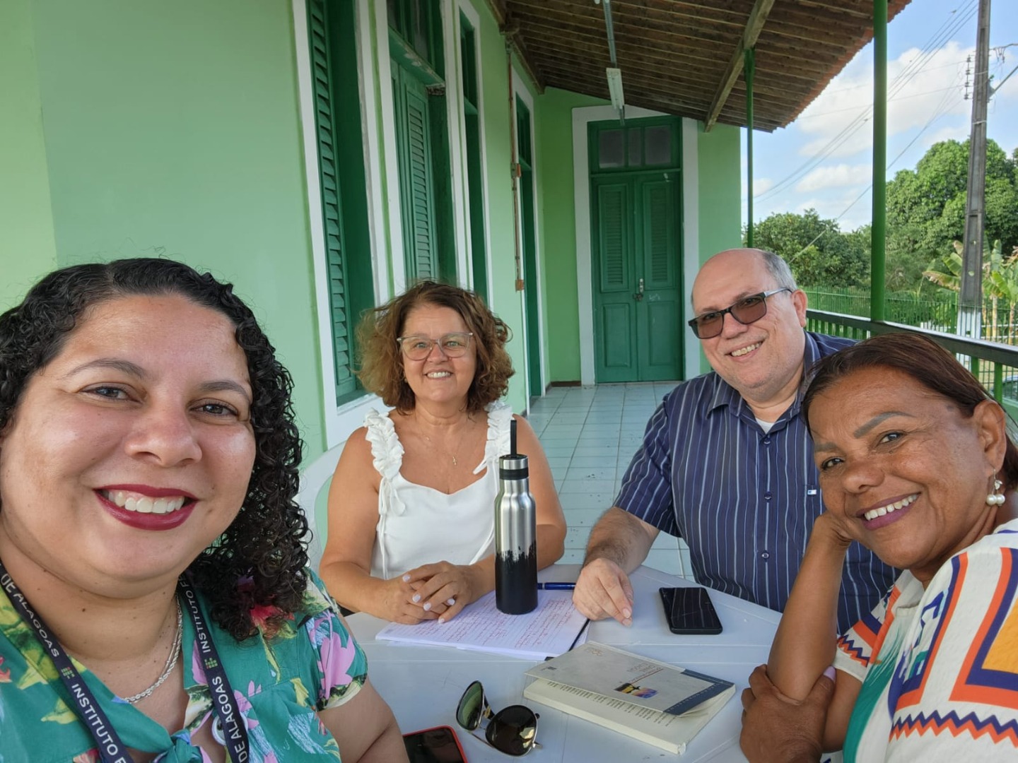 Ana Caroline, Ariadne Aguiar, Álvaro Queiroz e Ana Galdino