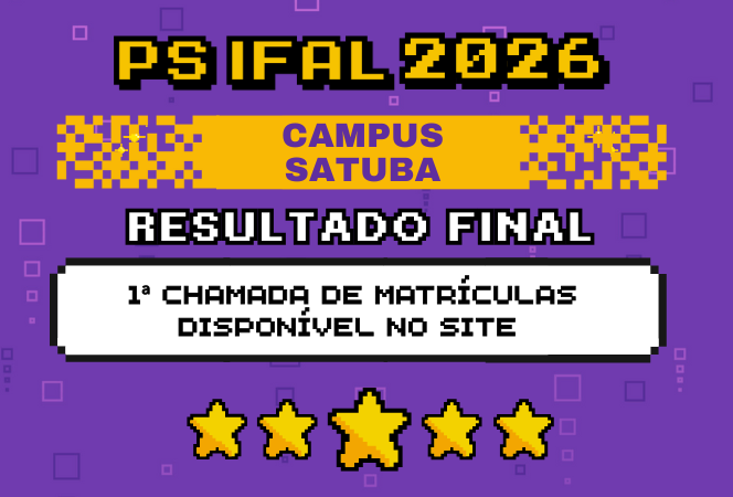 Divulgação do Resultado final da 1ª chamada