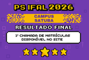 Divulgação do Resultado final da 1ª chamada