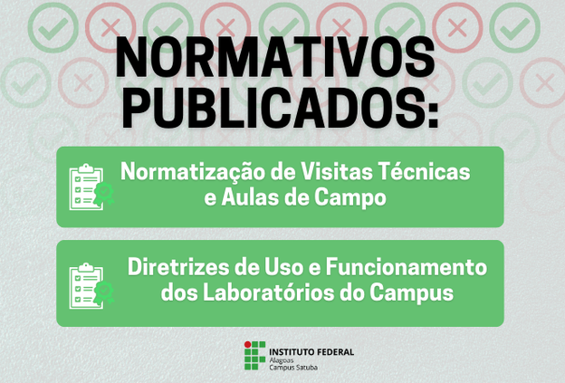 Ifal Satuba publica novas normas para uso de laboratórios e realização de visitas técnicas