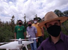 Voo de drone em uma das propriedades  (CARPIL) - Foto: Coordenação de Extensão do Campus Satuba