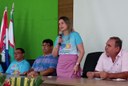 Secretária de Educação do município de Satuba, Thomazia Andrade (em pé)