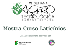 Mostra Curso Superior na Semana Agrotecnologica