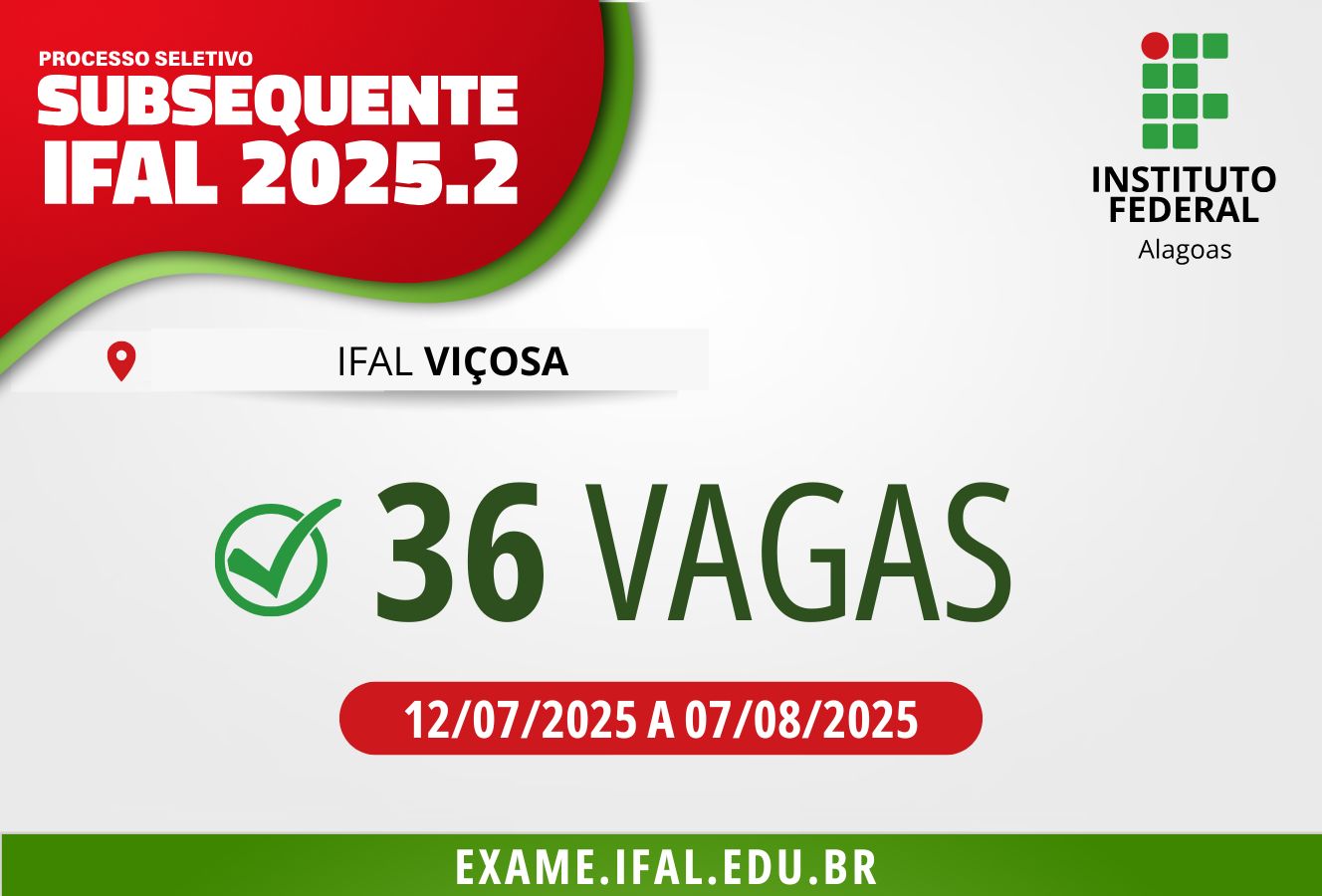 Exame de Seleção para o Campus Viçosa