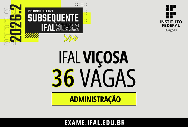 Campus Viçosa abre inscrições para curso técnico subsequente em Administração