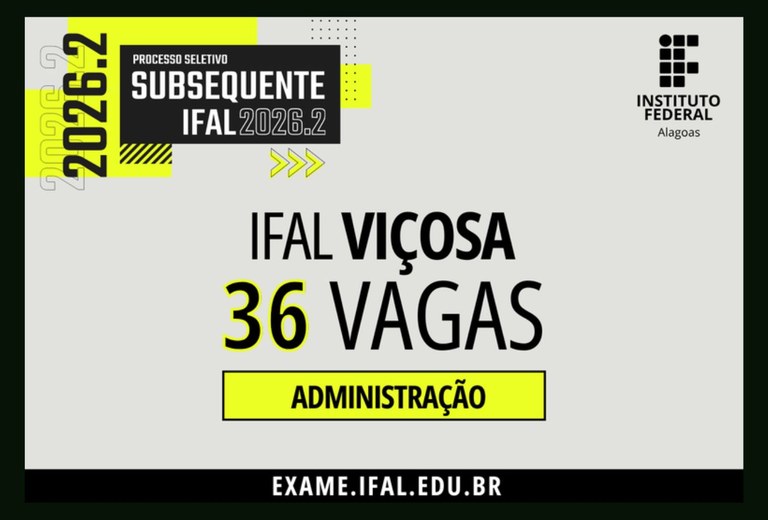Edital oferta 36 vagas destinadas a quem já concluiu o ensino médio