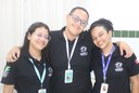 estudantes Larissa Casado, Mizaely Cecília e Robert Shaid