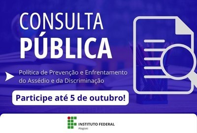 Prazo para o envio de contribuições termina no dia 5 de outubro