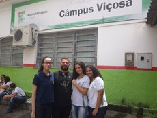  Aryane Gomes de Almeida, Lara Vitória Silva Santos e Júlia Eulália Leite de Oliveira, alunas do campus do Instituto Federal de Alagoas em Viçosa-AL