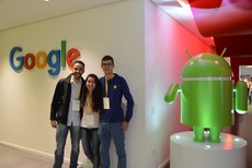 Jonadab Silva, Deise Dantas e Gabriel Araújo compartilham experiências na I Experiência Beta, realizado pelo Google