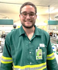 O assistente de Qualidade e Meio ambiente, Pedro Bispo, ressaltou que a aprendizagem diária é mútua.jpeg