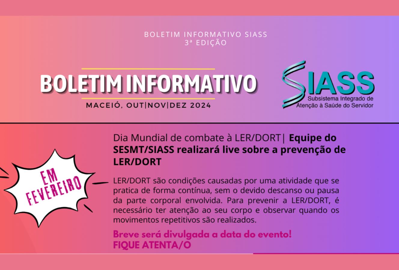 Live vai abordar os cuidados para evitar LER/DORT