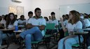Representantes do Grêmio Estudantil,  Heloísa Quintela e Gabriel Melo ressaltaram o bom diálogo entre alunos e gestão da unidade.JPG