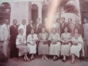 Corpo docente da Escola de Aprendizes e Artífices do prédio da praça Sinimbu, em 1910