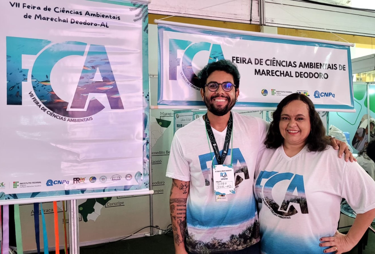 Professores Diogo Souza e Sheyla Macedo