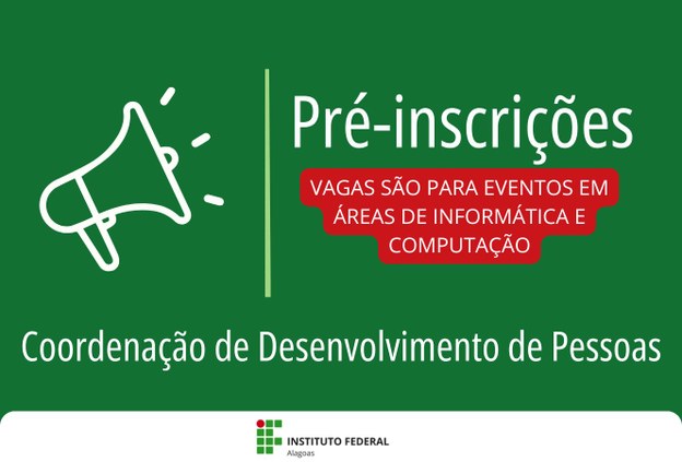 CDP abre pré-inscrições para eventos de Computação e Informática