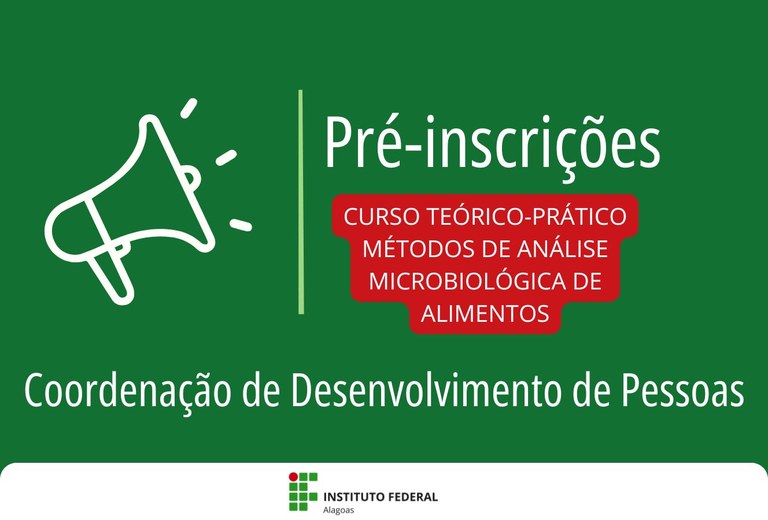 CDP divulga curso em Análise Microbiológica de Alimentos
