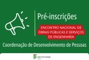 Pré-inscrições na área de obras públicas e serviços de engenharia