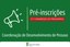 CDP divulga pré-inscrições 