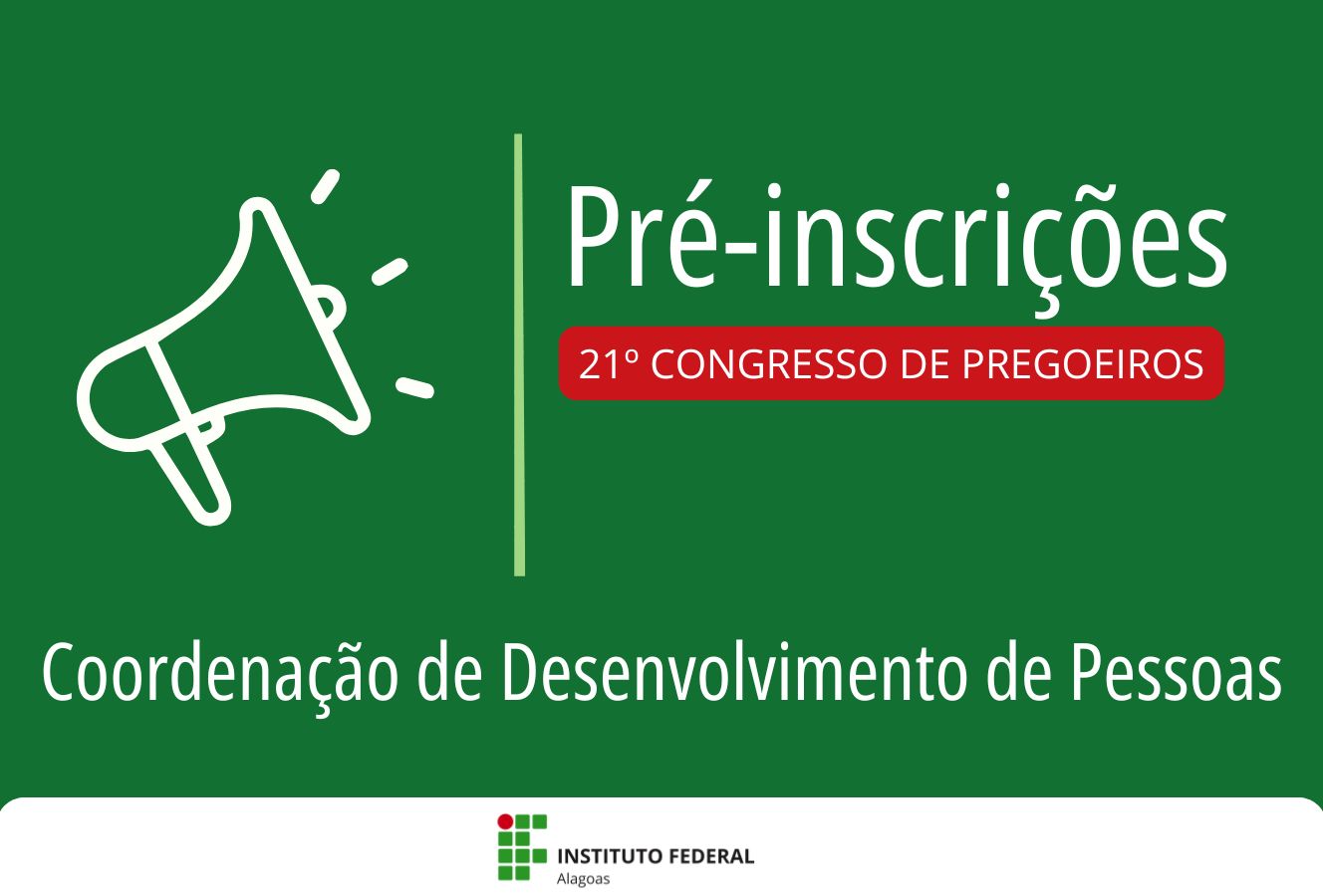 CDP divulga pré-inscrições 