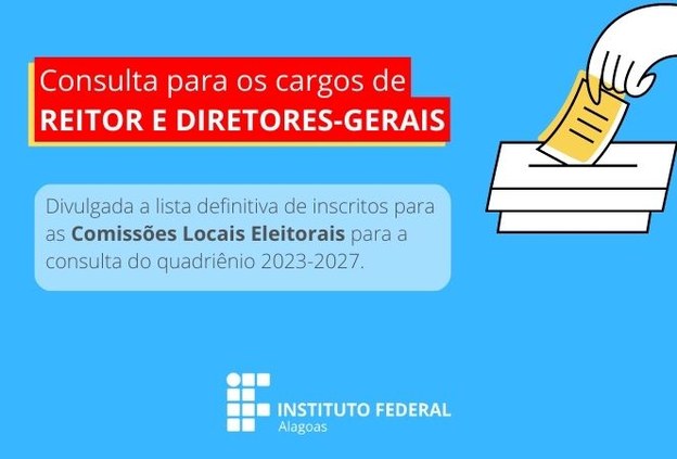 Comissão divulga lista definitiva para a consulta pública das Comissões Locais Eleitorais