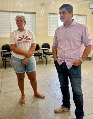 Pró-reitor de Extensão do Ifal, Gilberto Gouveia Neto ressalta a importância do projeto para as mulheres marisqueiras da Coopmaris