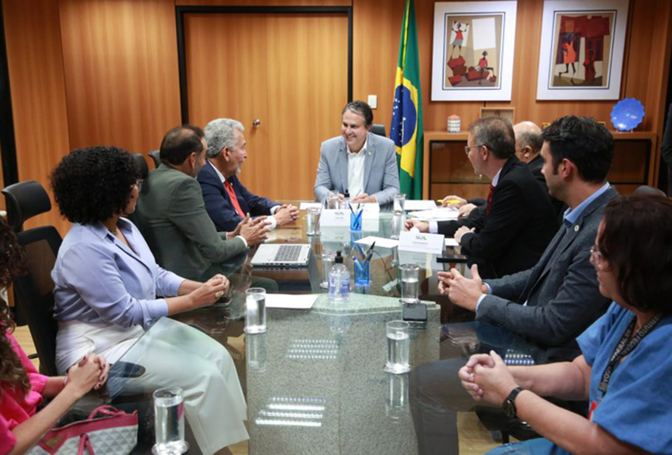 Comitiva do Ifal é recebida pelo ministro da Educação, Camilo Santana e pelo secretário de Educação Profissional e Tecnológica, Getúlio Marques Ferreira