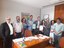 Representantes do Ifal reunidos no gabinete do deputado Luciano Amaral