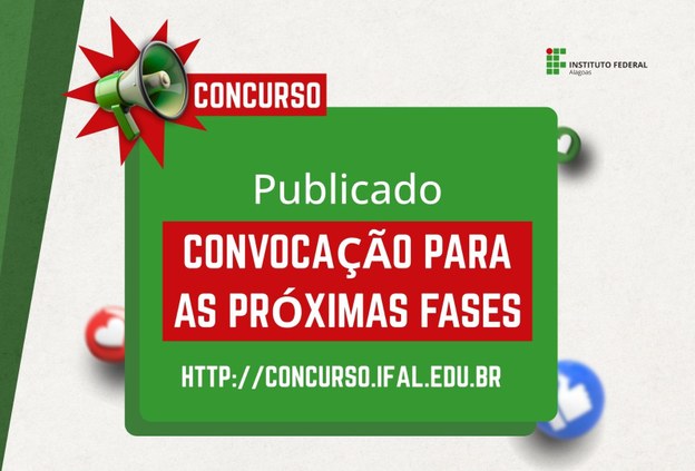 Concurso público: Ifal convoca candidatos para prova de desempenho e entrega de títulos