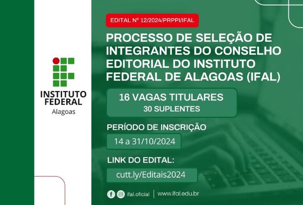 Conselho Editorial do Ifal seleciona novos integrantes