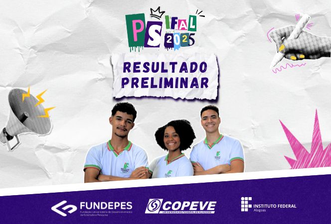 Resultado preliminar do Exame de Seleção do Ifal