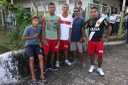 Valmir Bernardo e Jedson Araújo, que moram em Rio Largo, correram com um grupo de amigos da vizinhança