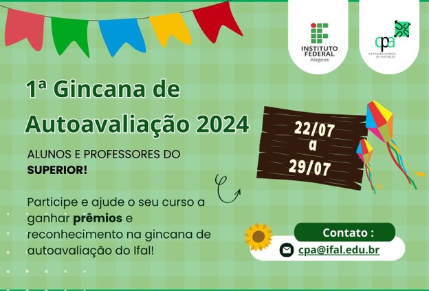 CPA realiza 1º Gincana de autoavaliação 2024 do Ifal