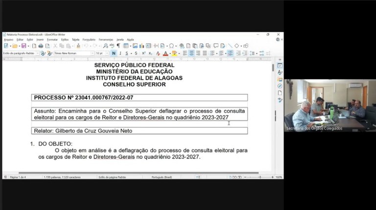 Deflagração processo eleitoral do Instituto Federal de Alagoas