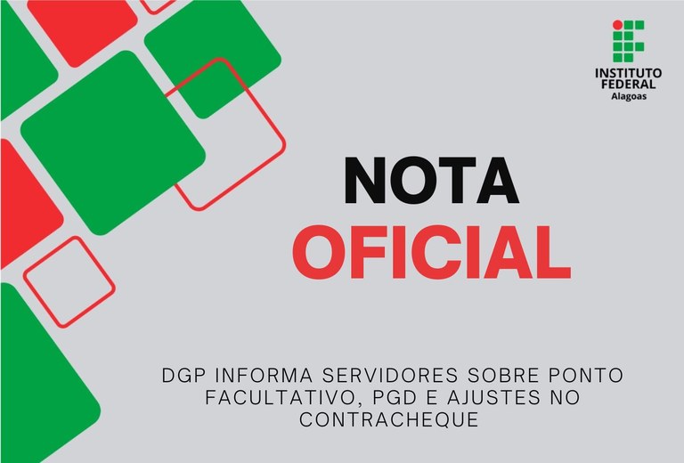 Notas oficiais emitidas pela DGP