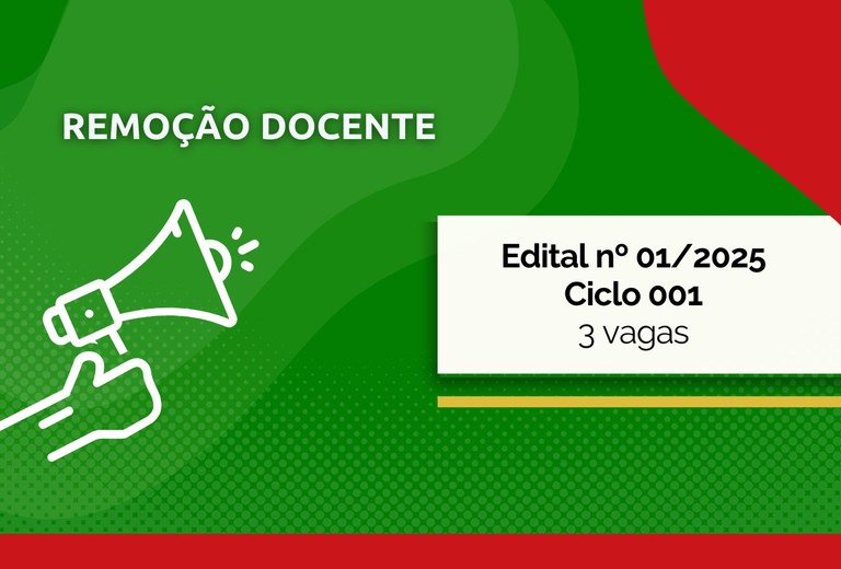 Remoção interna para docentes do Ifal