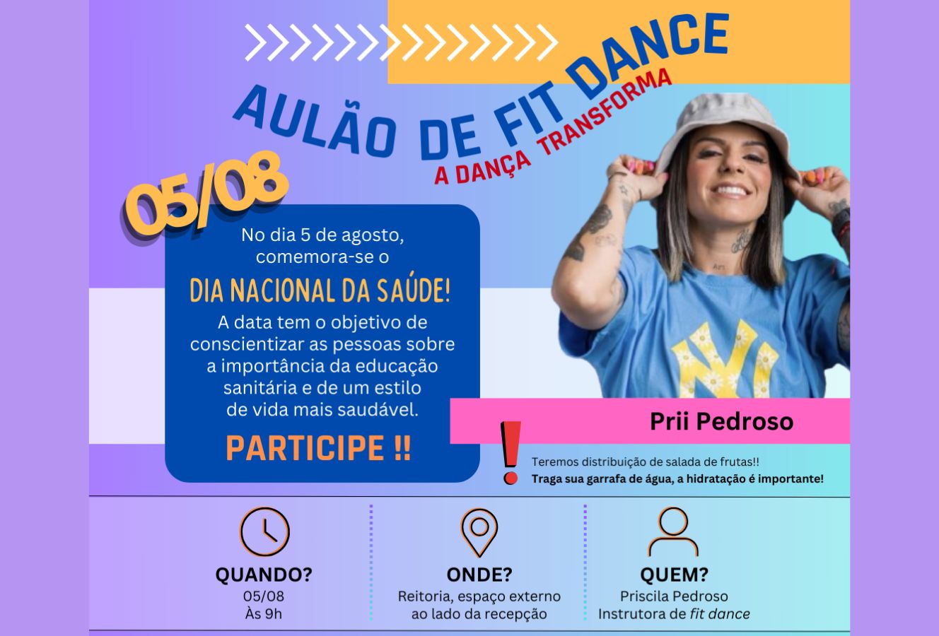 Aulão de fit dance na Reitoria