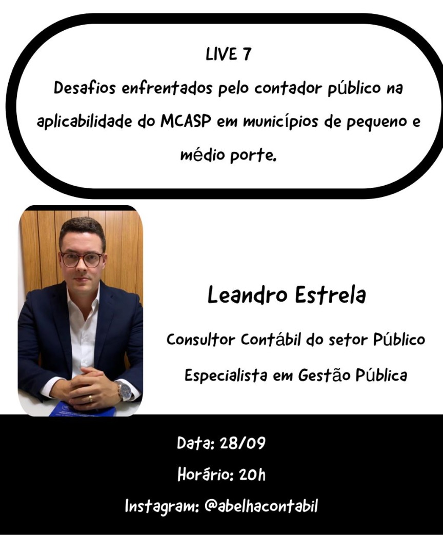 Leadro Estrela, pontua os desafios  enfrentador pelo contador público na aplicabilidade do MCASP em municípios de pequeno e médio porte.jpg