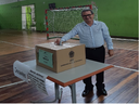 O reitor Sérgio Teixeira votou no Campus de origem - a unidade de Maceió