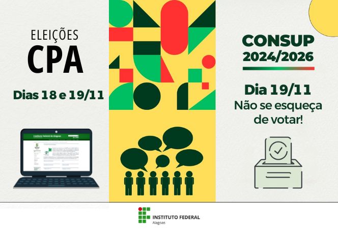 Eleições para integrantes do Consup e da CPA ocorrem hoje (19)