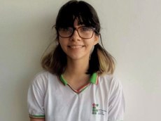 Ana Sofia, aluna do Campus Piranhas, recebeu medalha de bronze em uma categoria da competição