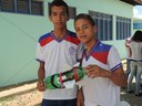 Danilo Magalhães e Carlos Daniel, este ainda no sétimo ano, participam do Pimi para se prepararem para olimpiadas de Matemática