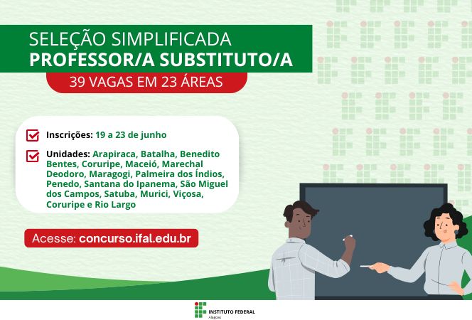 Processo seletivo para professor substituto