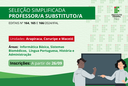 Inscrições começam no dia 26 de setembro