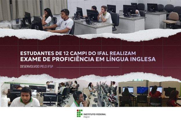 Ifal aplica exame de proficiência em língua inglesa em 12 campi