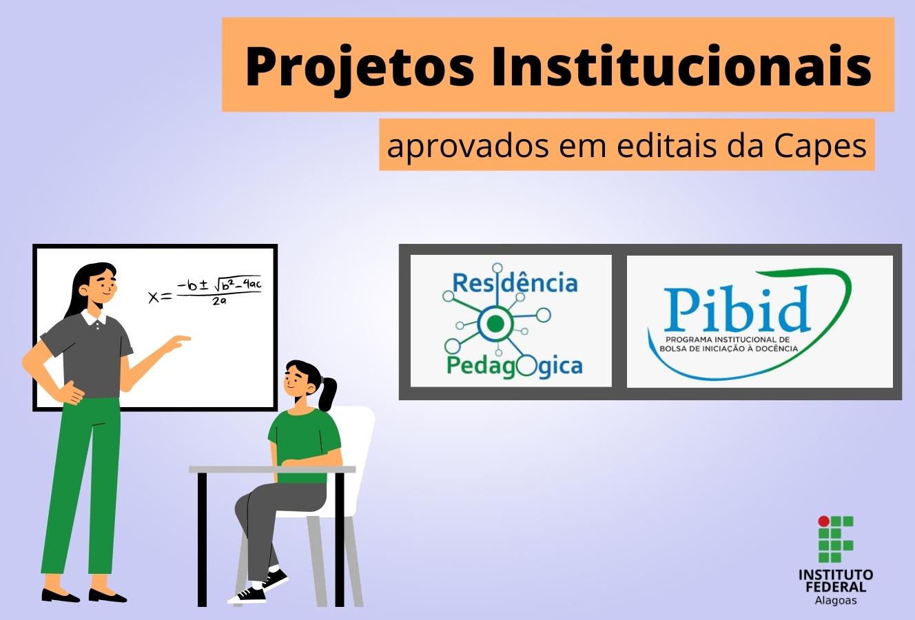Ifal aprova projetos institucionais do PIBID e Residência Pedagógica em editais da Capes